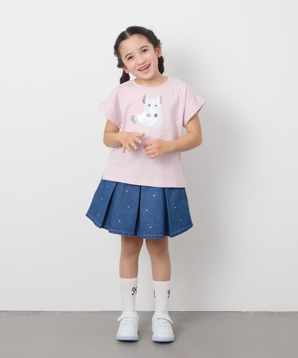 KJKFB04029 a.v.v KIDS(アー・ヴェ・ヴェ) [140-150]モチーフアソートTシャツ ライトブルー