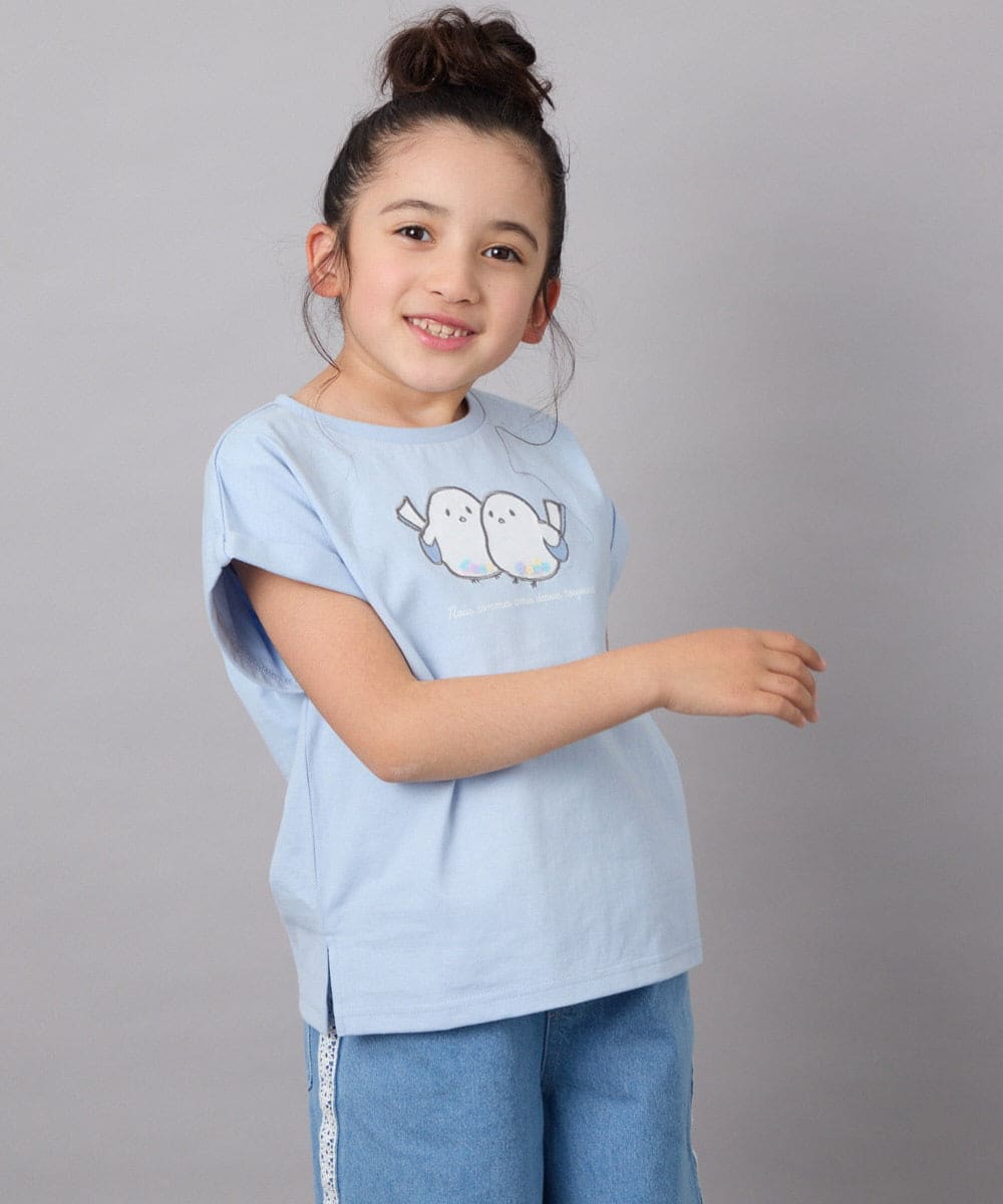 KJKFB04029 a.v.v KIDS(アー・ヴェ・ヴェ) [140-150]モチーフアソートTシャツ ライトブルー