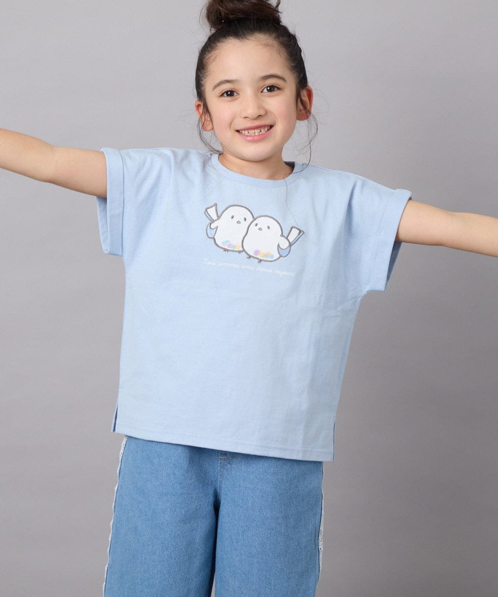 KJKFB04029 a.v.v KIDS(アー・ヴェ・ヴェ) [140-150]モチーフアソートTシャツ ライトブルー
