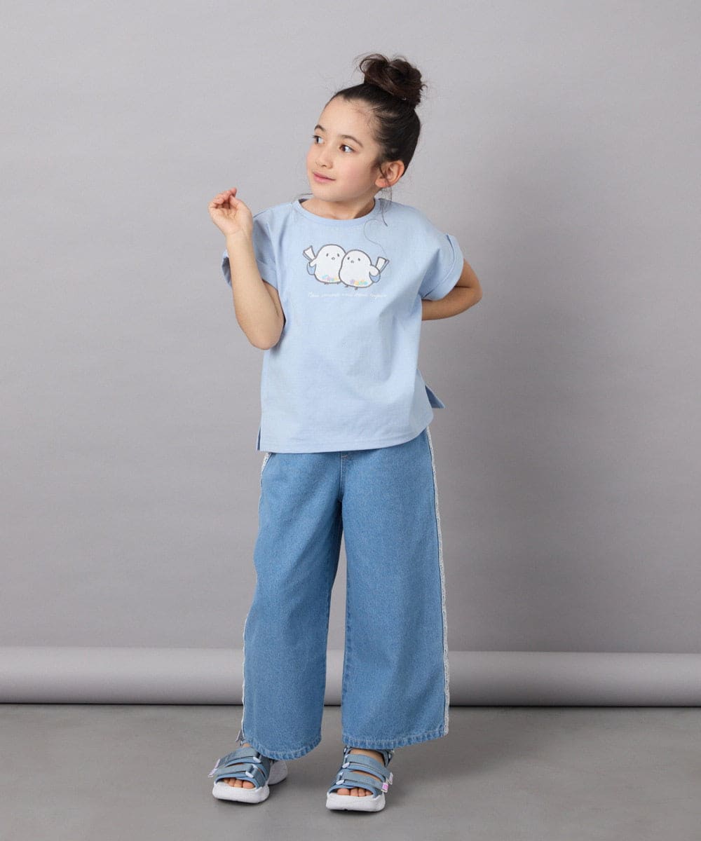 KJKFB04029 a.v.v KIDS(アー・ヴェ・ヴェ) [140-150]モチーフアソートTシャツ ライトブルー