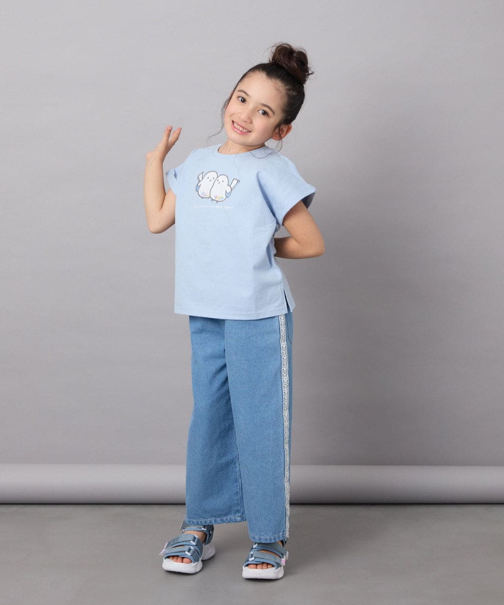 KJKFB04029 a.v.v KIDS(アー・ヴェ・ヴェ) [140-150]モチーフアソートTシャツ ライトブルー