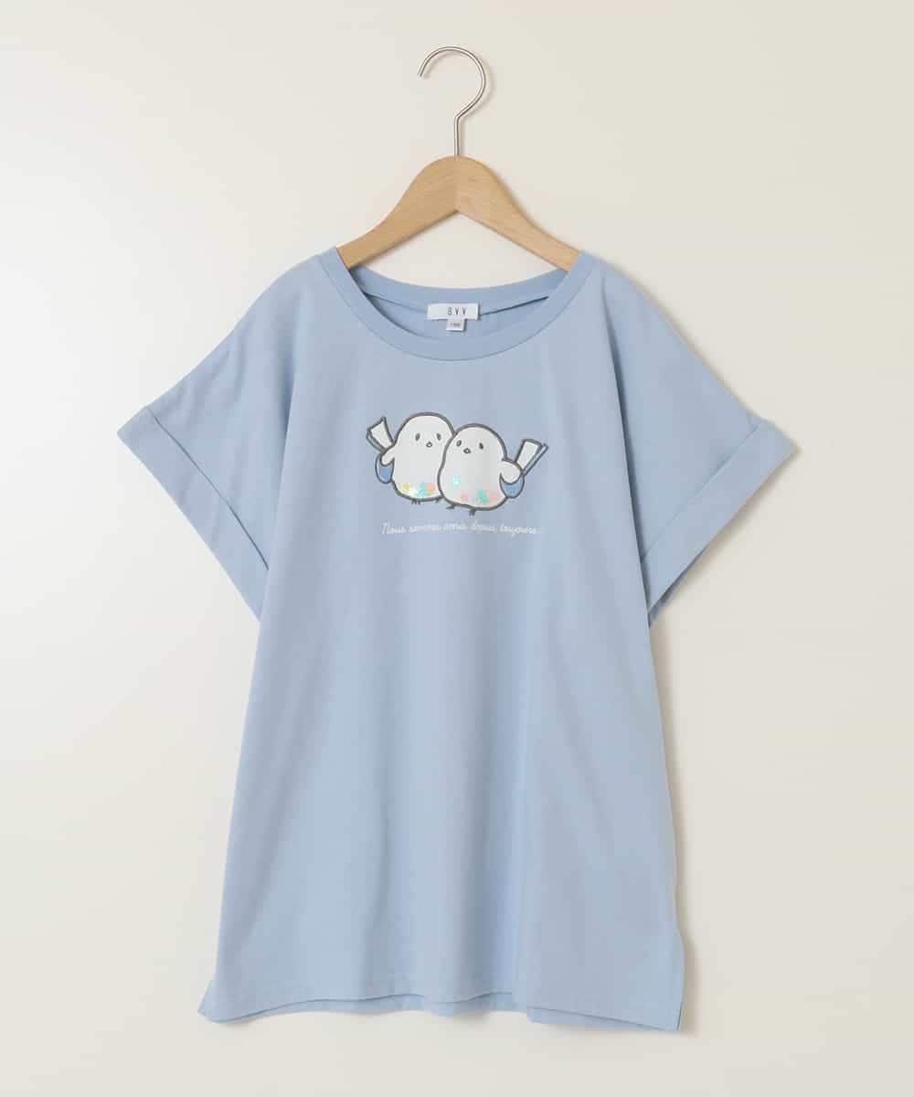 KJKFB04029 a.v.v KIDS(アー・ヴェ・ヴェ) [140-150]モチーフアソートTシャツ ライトブルー