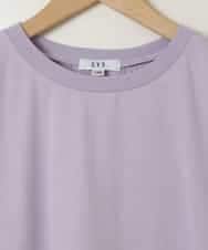 KJKFB06029 a.v.v KIDS(アー・ヴェ・ヴェ) [140]チュールドッキングリボンTシャツ ラベンダー