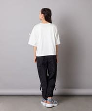 KJKFB14034 a.v.v KIDS(アー・ヴェ・ヴェ) [140-150]袖スリットロゴTシャツ ホワイト