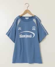 KJKFB41034 a.v.v KIDS(アー・ヴェ・ヴェ) [140-150]レースキリカエゲーミングＴシャツ ブルー