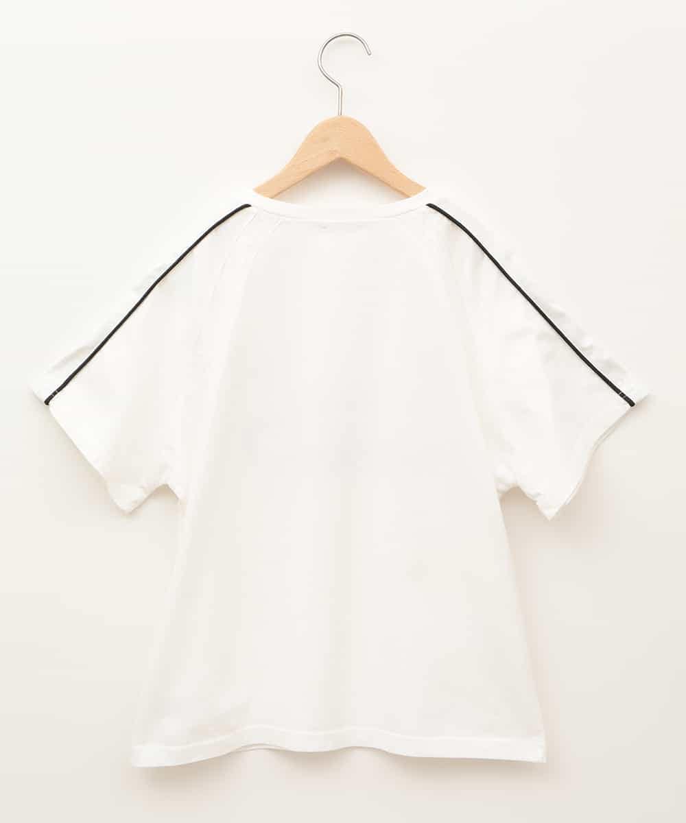 KJKFB41034 a.v.v KIDS(アー・ヴェ・ヴェ) [140-150]レースキリカエゲーミングＴシャツ ホワイト