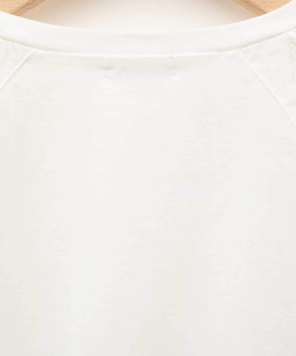 KJKFB41034 a.v.v KIDS(アー・ヴェ・ヴェ) [140-150]レースキリカエゲーミングＴシャツ ホワイト