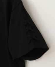 KJKFB49029 a.v.v KIDS(アー・ヴェ・ヴェ) [140-150]ソデレースアップＴシャツ ブラック