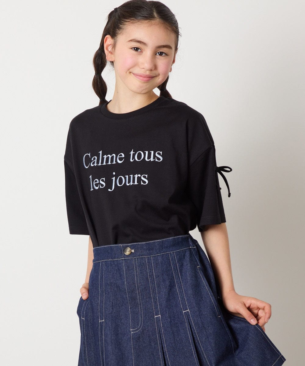 KJKFC14039 a.v.v KIDS [160]袖スリットロゴTシャツ