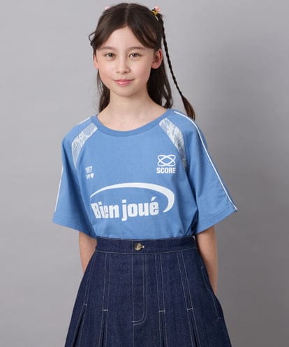 a.v.v(アー・ヴェ・ヴェ) [160]レースキリカエゲーミングＴシャツ ブルー/青 160