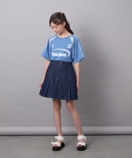 KJKFC41039 a.v.v KIDS(アー・ヴェ・ヴェ) [160]レースキリカエゲーミングＴシャツ ホワイト
