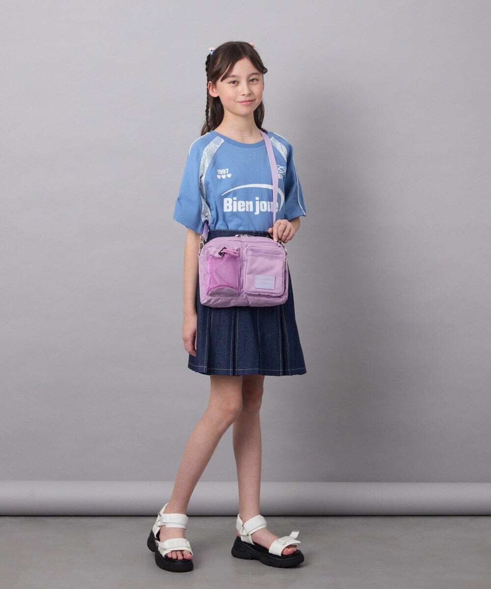 KJKFC41039 a.v.v KIDS(アー・ヴェ・ヴェ) [160]レースキリカエゲーミングＴシャツ ホワイト