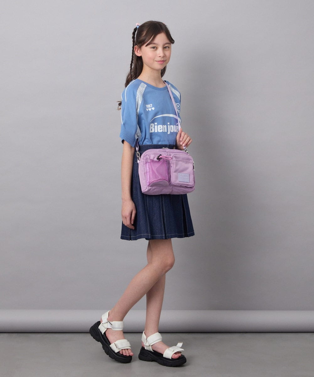 KJKFC41039 a.v.v KIDS(アー・ヴェ・ヴェ) [160]レースキリカエゲーミングＴシャツ ホワイト