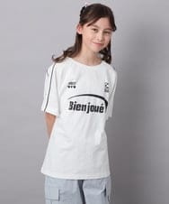 KJKFC41039 a.v.v KIDS(アー・ヴェ・ヴェ) [160]レースキリカエゲーミングＴシャツ ホワイト