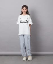 KJKFC41039 a.v.v KIDS(アー・ヴェ・ヴェ) [160]レースキリカエゲーミングＴシャツ ホワイト