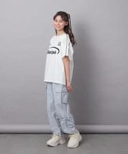 KJKFC41039 a.v.v KIDS(アー・ヴェ・ヴェ) [160]レースキリカエゲーミングＴシャツ ホワイト