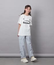 KJKFC41039 a.v.v KIDS(アー・ヴェ・ヴェ) [160]レースキリカエゲーミングＴシャツ ホワイト