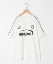 KJKFC41039 a.v.v KIDS(アー・ヴェ・ヴェ) 【毛玉になりにくい/安心の綿100％】[160]レースキリカエゲーミングＴシャツ ホワイト