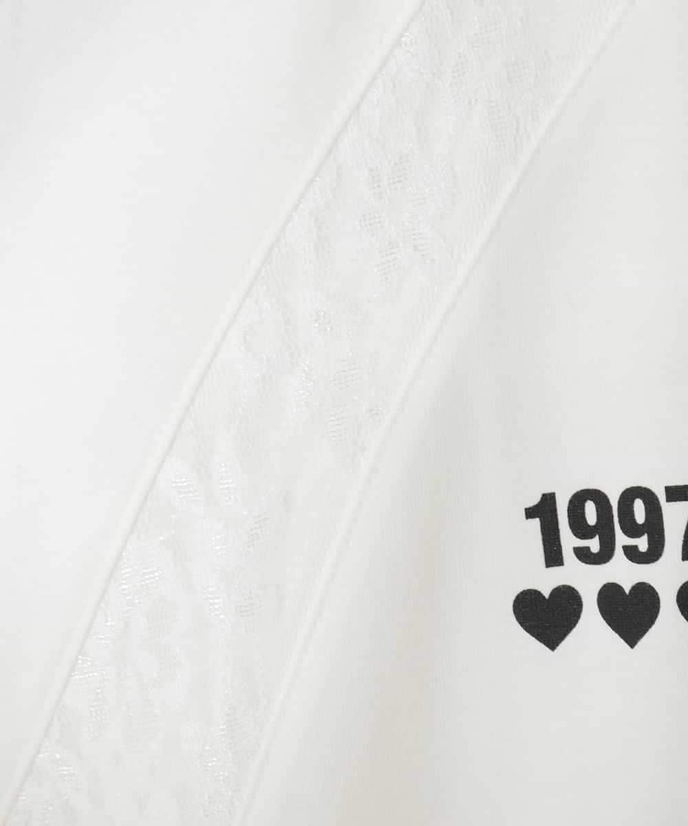 KJKFC41039 a.v.v KIDS(アー・ヴェ・ヴェ) 【毛玉になりにくい/安心の綿100％】[160]レースキリカエゲーミングＴシャツ ホワイト