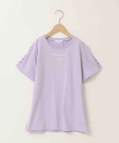 KJKFC49034 a.v.v KIDS [160]ソデレースアップＴシャツ
