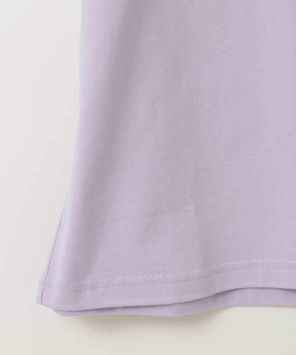 KJKFC49034 a.v.v KIDS(アー・ヴェ・ヴェ) [160]ソデレースアップＴシャツ ラベンダー