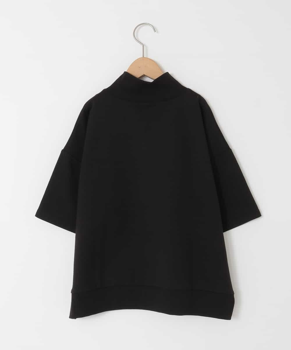 KJKFC53044 a.v.v KIDS(アー・ヴェ・ヴェ) 【毛玉になりにくい/程よく伸びる】[160]ハーフジップロゴスウェット ブラック