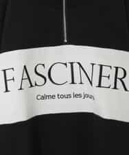 KJKFC53044 a.v.v KIDS(アー・ヴェ・ヴェ) 【毛玉になりにくい/程よく伸びる】[160]ハーフジップロゴスウェット ブラック