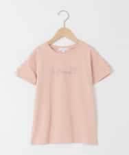 KJKFD07016 a.v.v KIDS(アー・ヴェ・ヴェ) [120-160]【接触冷感/安心の綿100％/毛玉になりにくい】レースアップスリーブTシャツ オレンジ