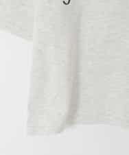 KJKFD40029 a.v.v KIDS(アー・ヴェ・ヴェ) [120-160]袖スリットロゴTシャツ ライトグレー