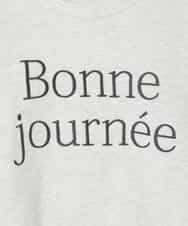 KJKFD40029 a.v.v KIDS(アー・ヴェ・ヴェ) [120-160]袖スリットロゴTシャツ ライトグレー