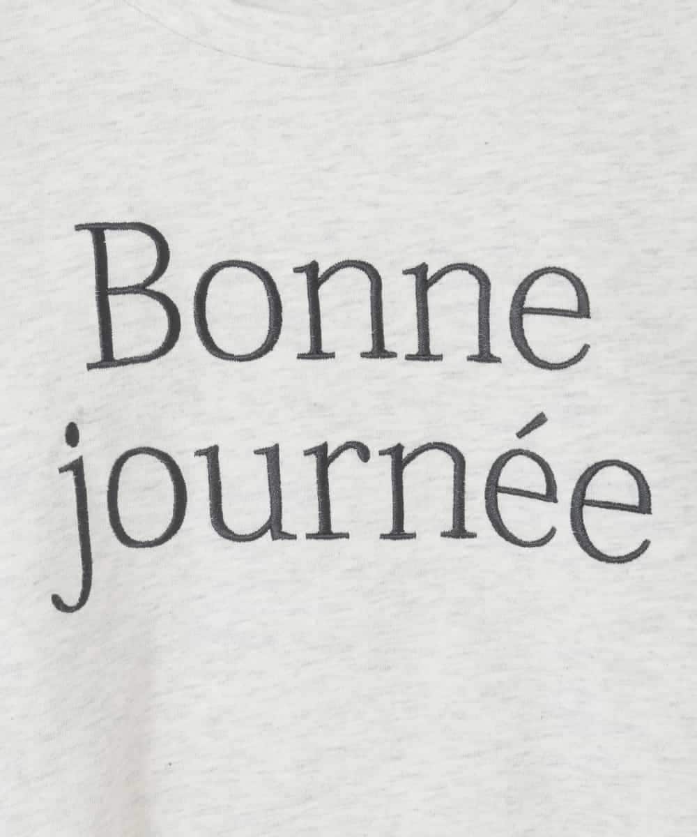 KJKFD40029 a.v.v KIDS(アー・ヴェ・ヴェ) [120-160]袖スリットロゴTシャツ ライトグレー