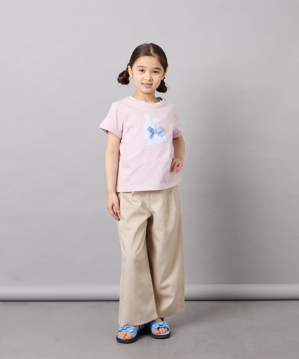 KJKFD41021 a.v.v KIDS(アー・ヴェ・ヴェ) [110-150]モチーフアソートTシャツ ピンク