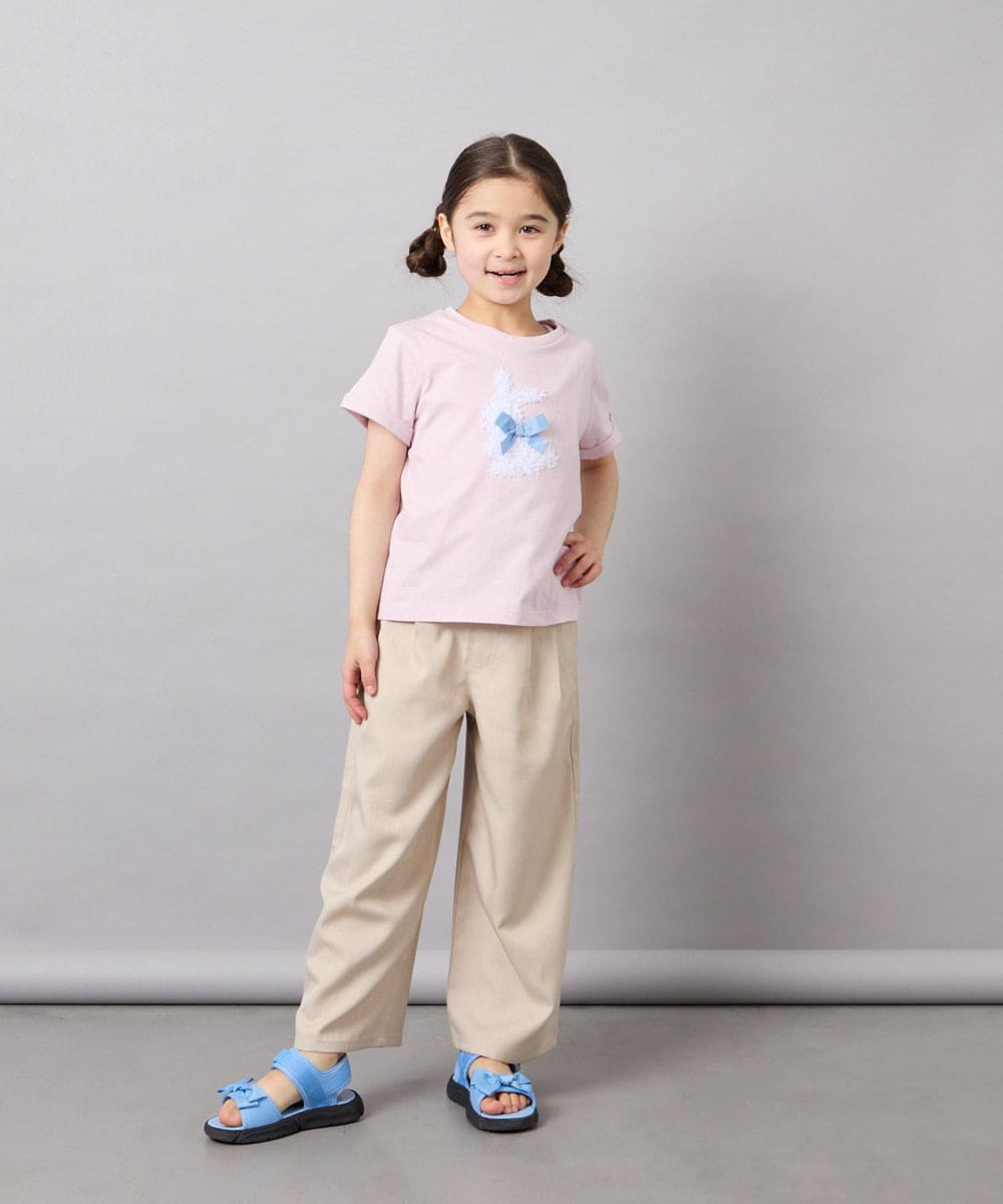 KJKFD41021 a.v.v KIDS(アー・ヴェ・ヴェ) [110-150]モチーフアソートTシャツ ピンク
