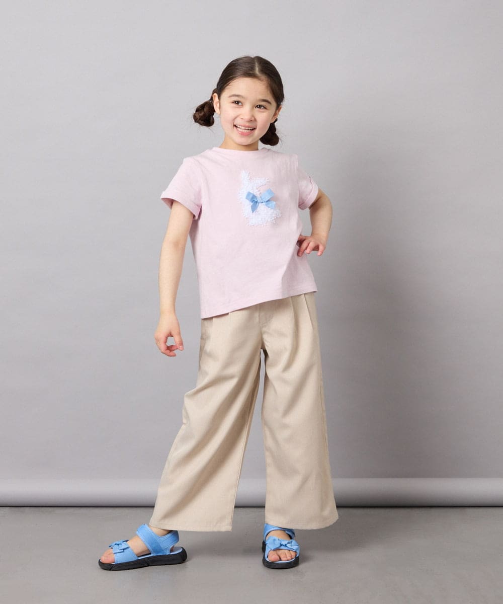 KJKFD41021 a.v.v KIDS(アー・ヴェ・ヴェ) [110-150]モチーフアソートTシャツ ピンク