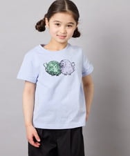 KJKFD41021 a.v.v KIDS(アー・ヴェ・ヴェ) [110-150]モチーフアソートTシャツ ライトブルー