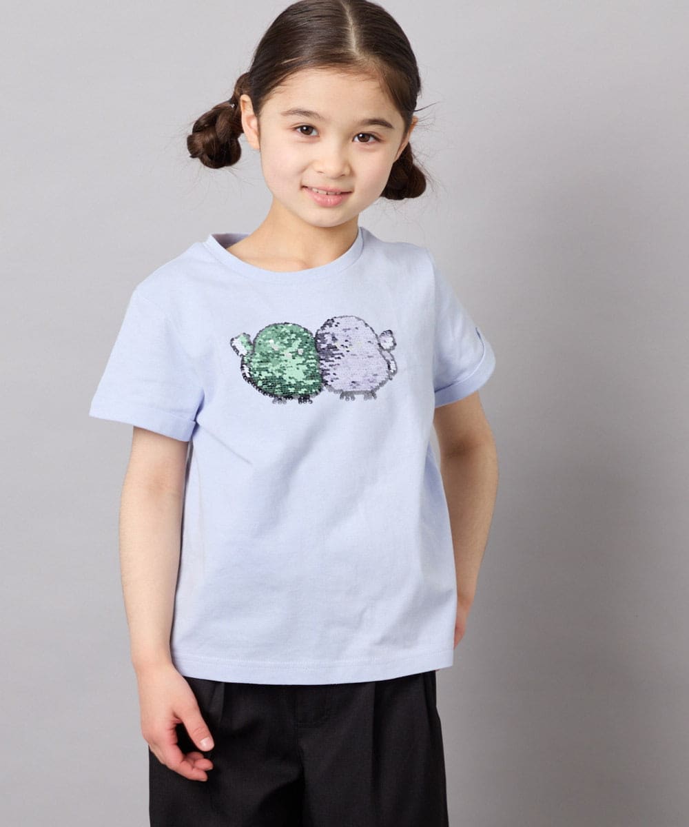 KJKFD41021 a.v.v KIDS(アー・ヴェ・ヴェ) [110-150]モチーフアソートTシャツ ライトブルー