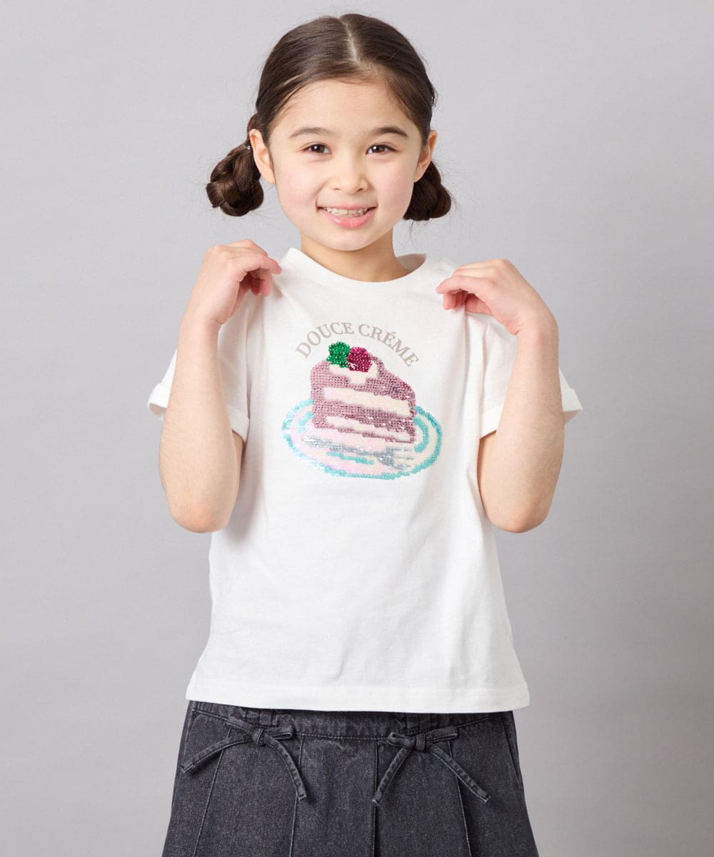 KJKFD41021 a.v.v KIDS(アー・ヴェ・ヴェ) [110-150]モチーフアソートTシャツ ホワイト