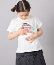 KJKFD41021 a.v.v KIDS(アー・ヴェ・ヴェ) [110-150]モチーフアソートTシャツ ホワイト