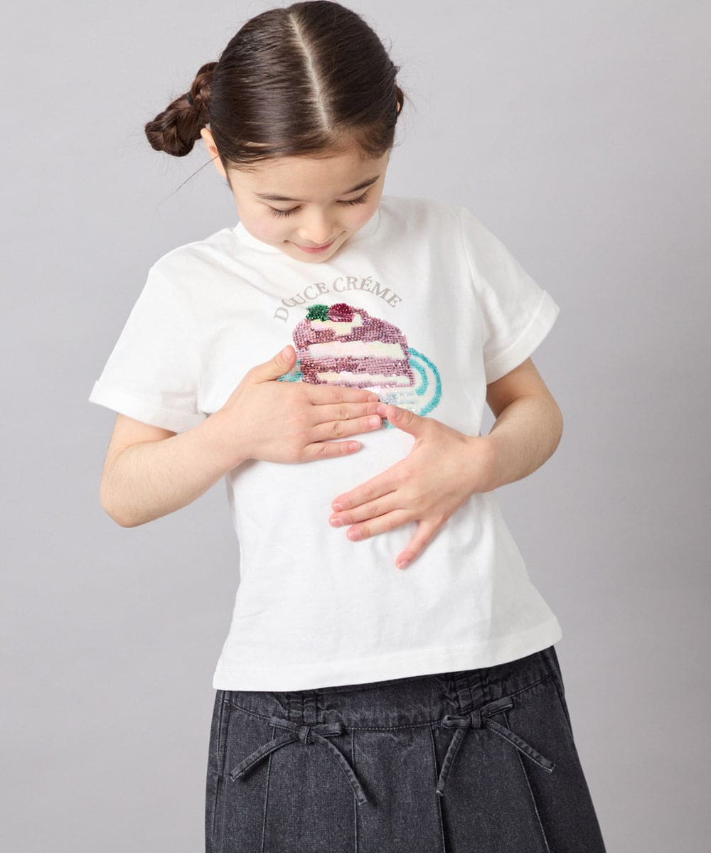 KJKFD41021 a.v.v KIDS(アー・ヴェ・ヴェ) [110-150]モチーフアソートTシャツ ホワイト