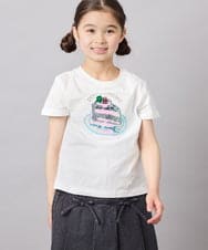KJKFD41021 a.v.v KIDS(アー・ヴェ・ヴェ) [110-150]モチーフアソートTシャツ ホワイト
