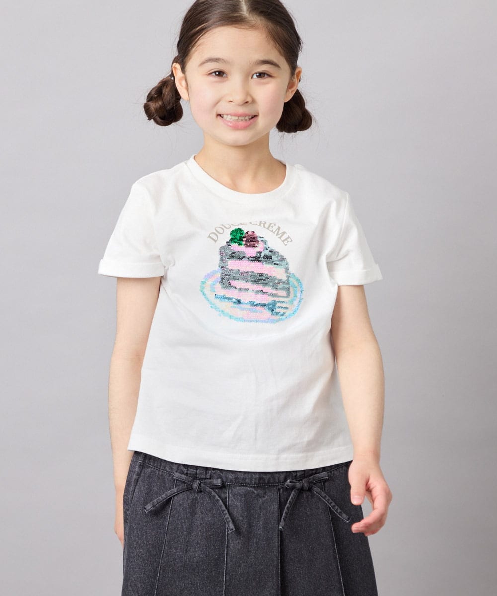 KJKFD41021 a.v.v KIDS(アー・ヴェ・ヴェ) [110-150]モチーフアソートTシャツ ホワイト