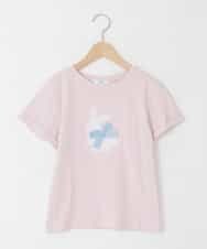 KJKFD41021 a.v.v KIDS(アー・ヴェ・ヴェ) [110-150]【接触冷感/綿100％】モチーフアソートTシャツ ピンク