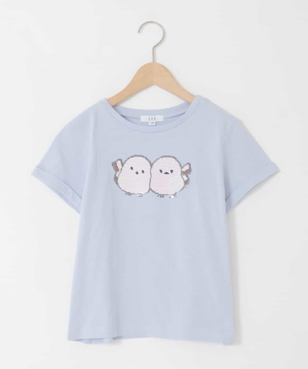 KJKFD41021 a.v.v KIDS(アー・ヴェ・ヴェ) [110-150]【接触冷感/綿100％】モチーフアソートTシャツ ライトブルー