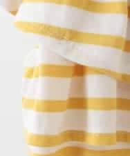 KJKFD44019 a.v.v KIDS(アー・ヴェ・ヴェ) [100-130]ボーダーオフショルカットソー[WEB限定サイズ] イエロー
