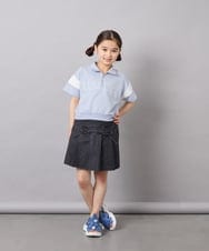 KJKFD46039 a.v.v KIDS(アー・ヴェ・ヴェ) [120-160]ハーフジップロゴスウェット ライトブルー