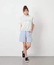 KJKFD46039 a.v.v KIDS(アー・ヴェ・ヴェ) [120-160]ハーフジップロゴスウェット ライトグレー