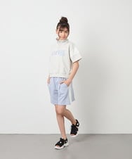 KJKFD46039 a.v.v KIDS(アー・ヴェ・ヴェ) [120-160]ハーフジップロゴスウェット ライトグレー