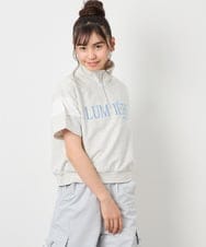 KJKFD46039 a.v.v KIDS(アー・ヴェ・ヴェ) [120-160]ハーフジップロゴスウェット ライトグレー