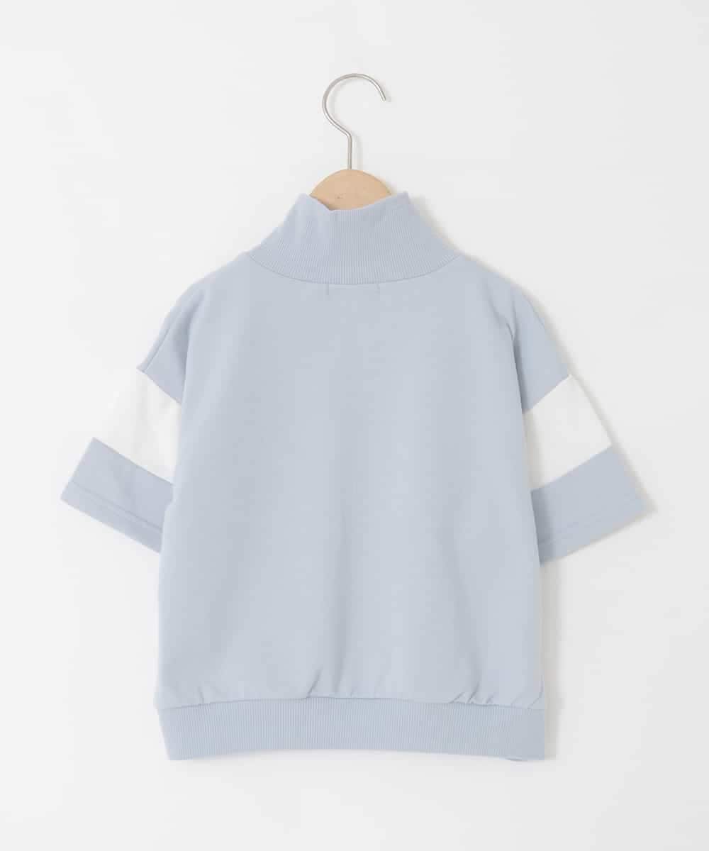 KJKFD46039 a.v.v KIDS(アー・ヴェ・ヴェ) [120-160]ハーフジップロゴスウェット ライトブルー