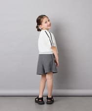 KJKFD57039 a.v.v KIDS(アー・ヴェ・ヴェ) [120-160]メッシュレイヤードTシャツ ホワイト